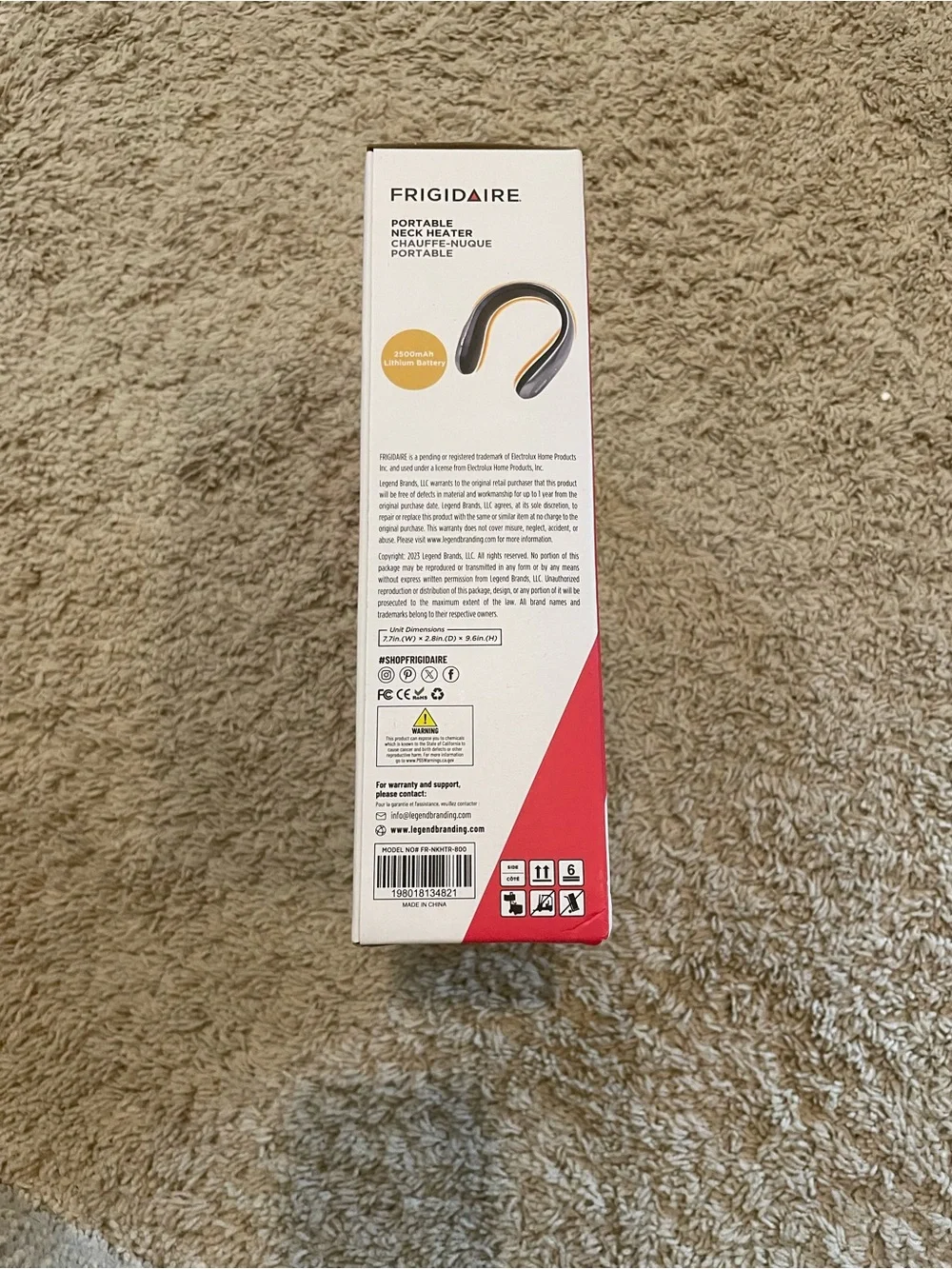 Frigidaire portable neck